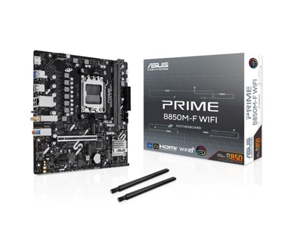 ASUS MB Sc AM5 PRIME B850M-F WIFI, AMD B850, 2x DDR5, WiFi, 1xHDMI, mATX EDF_1887805
