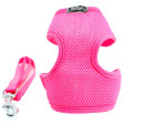 Fuksa postroj pro psa s vodítkem Barva: Růžová, Obvod hrudníku: 26 - 50 cm
