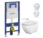 GEBERIT Duofix bez tlačítka + WC CERSANIT CLEANON CASPIA + SEDÁTKO 111.300.00.5 CP1