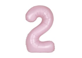 Balónek narozeniny číslo 2 světle růžové 86 cm Balónek narozeniny číslo 2 světle růžové 86 cm