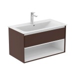 IDEAL STANDARD - Connect Air Skříňka pod umyvadlo 100x44x52 cm, hnědá mat/bílá mat E0828VY