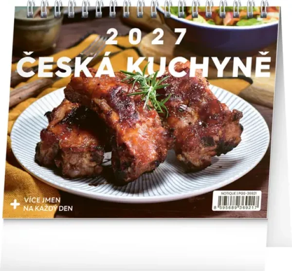 NOTIQUE Česká kuchyně 2027 / Stolní kalendář / 16,5 x 13 cm / 53 receptů