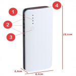 Izoxis POWERBANKA 20 000MAH 3XUSB černá