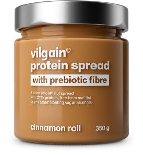 Vilgain Proteinový krém s prebiotickou vlákninou – skořicová rolka 350 g