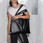 Skládací nákupní taška LOQI METALLIC Black Matt