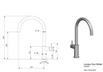 Dřezová baterie Reginox Levisa, R35283, Gun Metal Silver R35283