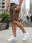 FashionStreet pánské hnědé džínové šortky SX2573 s36