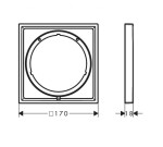 AXOR - ShowerSelect ID Prodloužení 17x17 cm, chrom 13641000