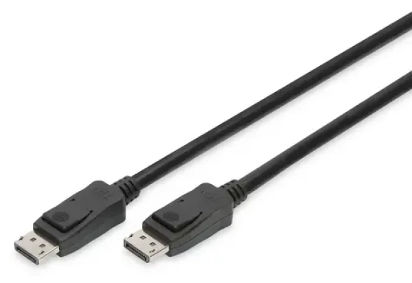 Digitus DisplayPort kabel DP/M-DP/M černá / Video kabel / 2 m / se zámkem / UHD 8K / DP 1.3/1.4 (AK-340106-020-S)