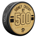 Mustang Puk Pittsburgh Penguins NHL Sidney Crosby Milestone 500th Goal Medallion Puck