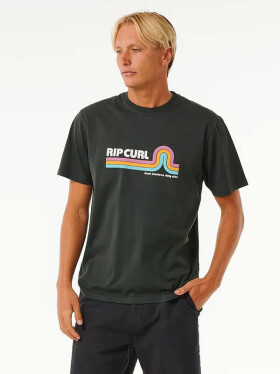 Rip Curl SURF REVIVAL MUMMA washed black pánské tričko krátkým rukávem