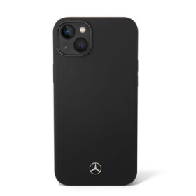 Pouzdro Mercedes Liquid Silicone iPhone 14 Plus černé