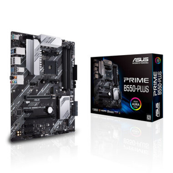 ASUS PRIME B550-PLUS AMD B550 DDR4 SATA III RAID USB GLAN M.2 sc.AM4 ATX (90MB14U0-M0EAY0)