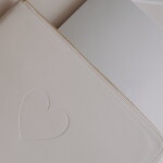 Eulenschnitt Obal na notebook 13" Heart Creme, krémová barva