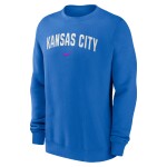 Nike Pánská mikina Kansas City Royals MLB City Connect 2-Hit Club Crew Velikost: M