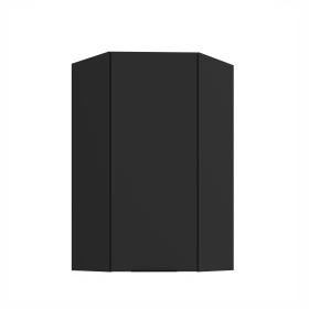 Horní rohová skříňka Aria 60x60 GN-108 1F (45°) Barva korpusu: Černá, Barva dvířek: BL - Black AFM