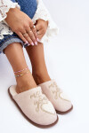 Dámské klasické pantofle s podšívkou v béžové barvě Mabira 36/37