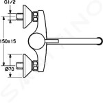 HANSA - Vantis Style Dřezová baterie, chrom 52532107