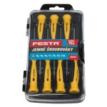 FESTA 18417 Šroubováky hodinářské TORX, sada 7ks, délka 50mm, CrV