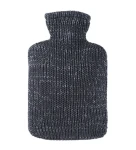 Hugo Frosch Classic Termofor s pleteným lurexovým obalem - antracitová (4250098505901)