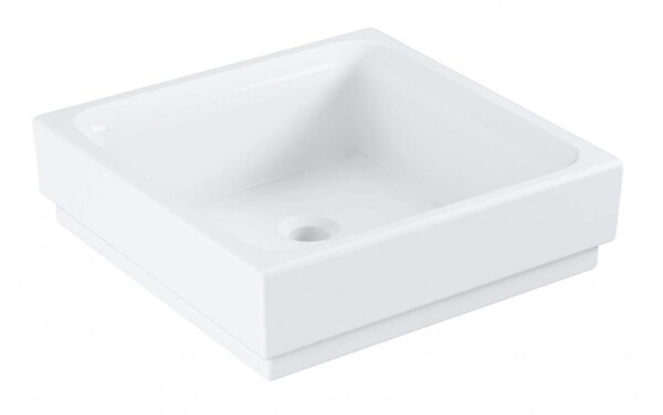 GROHE - Cube Ceramic Umyvadlo bez přepadu, 40x40 cm, PureGuard, alpská bílá 3948200H