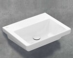 VILLEROY & BOCH - Subway 3.0 Umyvadlo 55x44 cm, bez přepadu, bez otvoru pro baterii, CeramicPlus, Stone White 4A7058RW