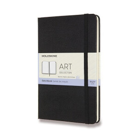 Skicář Moleskine - tvrdé desky - M, čistý, černý
