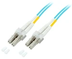 EFB LC-LC aqua / Optický patch kabel / duplexní / MM 50/125 OM3 / LSZH / 0,5 m (O0312.0,5)