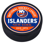 Mustang Puk New York Islanders NHL Block Textured Puck