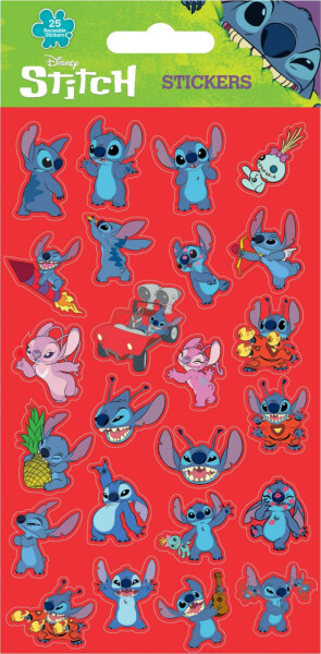 Samolepky Lilo a Stitch červené - EPEE
