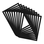 Djois otevřený rámeček - Magneto PRO, A4, PVC, černý, 10 ks