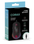 Speed Link SL-680003-BK CORAX Gaming Mouse černá / Herní myš / drátová / 3200 dpi / 5 tlačítek / RGB podsvícení