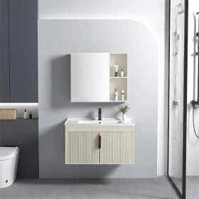 REA - Sada koupelnového nábytku s umyvadlem Astor 60 cm Beige REA-M0098