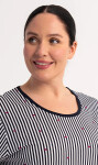 Dámské domácí šaty s krátkým rukávem model 22405566 - Vienetta Možnost: tmavě modrá 2XL