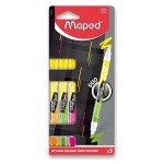 MAPED Zvýrazňovače Maped Fluo Peps Duo Neon - sada 3 ks (148921)