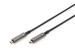 Digitus USB-C AOC Hybrid kabel černá / Kabel USB-C na USB-C / 20 m / 4K 60Hz / 21,6 Gbps / USB 3.2 Gen 1 (AK-330160-200-S)