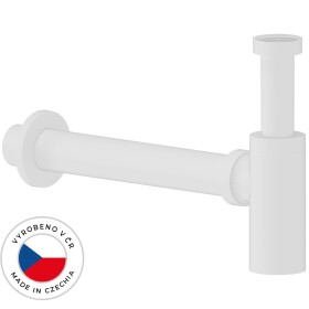 CERANO - Sifon umyvadlový - 5/4" - plast - DN40 - bílá matná - 30 cm