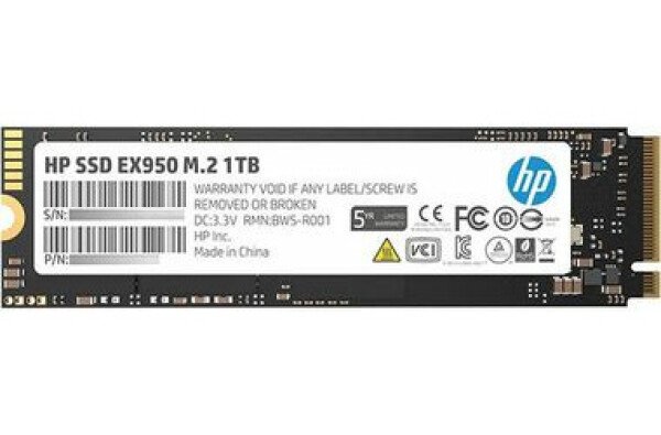 HP EX950 1TB / M.2 / PCIe Gen3 x4 NVMe / R: 3500MBs / W: 2900MBs / IOPS: 410K 370K (5MS23AA#ABB)