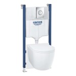 GROHE - Start Round Set předstěnové instalace, klozetu Start Round, sedátka Softclose a tlačítka Sail, chrom 103843SH00