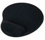 PremiumCord Podložka pod myš gelová černá / Podložka pod myš / Ergonomická / Gelová opěrka zápěstí (pmg-black)