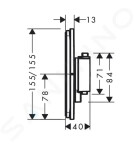 HANSGROHE - ShowerSelect Comfort Ventil pod omítku, pro 3 spotřebiče, chrom 15587000