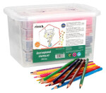 RICO pastelky šestihranné, tuha průměr 3 mm - 216 ks (18 x 12 barev), PP box