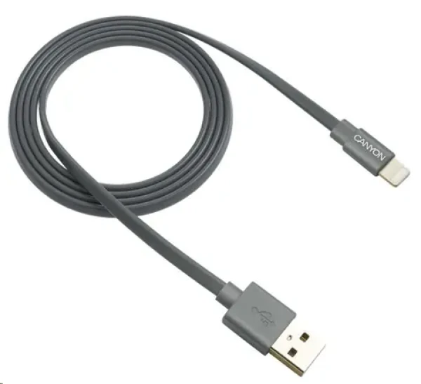 CANYON CNS-MFIC2DG / nabíjecí kabel / Lightning / 1m / šedá (CNS-MFIC2DG)