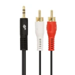 TB Touch Jack 3,5mm - 2x RCA M/M černá / Audio kabel / 1,5 m (AKTBXAJ2RCA150B)