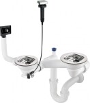 DEANTE - Odpadní sada ocelového dřezu, 1,5- a 2-miska ZXY_9920