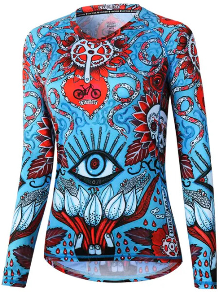 MTB dres CYCOLOGY Baja, dámský, dlouhý rukáv (Motiv Baja, velikost S)
