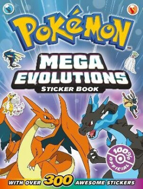 Pokemon Mega Evolutions Sticker Book - kolektiv autorů