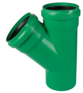 MIDAS KG 2000 PP odbočka DN 400/160-45° SN16 , zelená