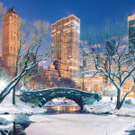 Nástěnný poznámkový kalendář 2026 NOTIQUE - New York, 30 x 30 cm