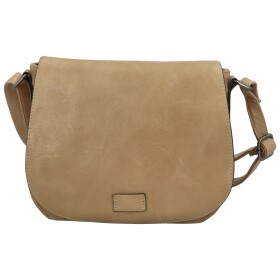 Trendy dámská koženková crossbody kabelka Rashida new, béžová